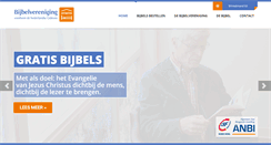 Desktop Screenshot of bijbelvereniging.nl